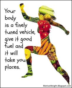 Your Body is a Finely tuned vehicle